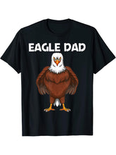 Cool Eagle Design For Dad Men Bald Eagle Animal Bird Lover T-Shirt 180G 100% Cotton Printed Round Neck Short-Sleeve T-Shirt, Gifts for Men Dad Husband Grandpa, S-XXXL, Black