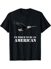 American Patriot Freedom Bald Eagle USA Flag Streetwear T-Shirt 180G 100% Cotton Printed Round Neck Short-Sleeve T-Shirt, Gifts for Men Dad Husband Grandpa, S-XXXL, Black