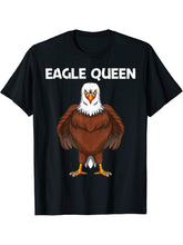 Cool Eagle Design For Women Mom Bald Eagle Animal Bird Lover T-Shirt 180G 100% Cotton Printed Round Neck Short-Sleeve T-Shirt, Gifts for Men Dad Husband Grandpa, S-XXXL, Black