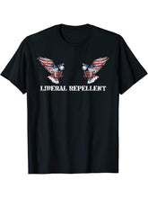 Funny Conservative American Bald Eagle Loves America T-Shirt 180G 100% Cotton Printed Round Neck Short-Sleeve T-Shirt, Gifts for Men Dad Husband Grandpa, S-XXXL, Black