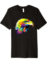 Eagle Bald Eagle Premium T-Shirt 180G 100% Cotton Printed Round Neck Short-Sleeve T-Shirt, Gifts for Men Dad Husband Grandpa, S-XXXL, Black