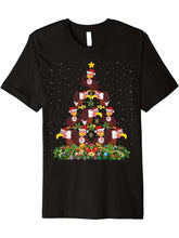 Funny Bald Eagle Bird Lover Santa Bald Eagle Christmas Tree Premium T-Shirt 180G 100% Cotton Printed Round Neck Short-Sleeve T-Shirt, Gifts for Men Dad Husband Grandpa, S-XXXL, Black