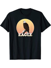 Bald Eagle Bird Birdwatcher Ornithologist Birding Birder T-Shirt 180G 100% Cotton Printed Round Neck Short-Sleeve T-Shirt, Gifts for Men Dad Husband Grandpa, S-XXXL, Black