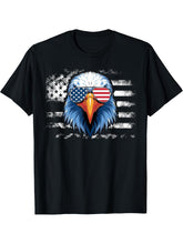 Cool Bald Eagle American Sunglasses Patriotic Man Funny T-Shirt 180G 100% Cotton Printed Round Neck Short-Sleeve T-Shirt, Gifts for Men Dad Husband Grandpa, S-XXXL, Black