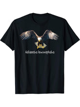Bald eagle gift eagle fans gift T-Shirt 180G 100% Cotton Printed Round Neck Short-Sleeve T-Shirt, Gifts for Men Dad Husband Grandpa, S-XXXL, Black