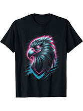 Eagle Bird Bald Eagle USA America Freedom Patriotic Gift T-Shirt 180G 100% Cotton Printed Round Neck Short-Sleeve T-Shirt, Gifts for Men Dad Husband Grandpa, S-XXXL, Black