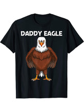 Cool Eagle Design For Men Boys Bald Eagle Animal Bird Lover T-Shirt 180G 100% Cotton Printed Round Neck Short-Sleeve T-Shirt, Gifts for Men Dad Husband Grandpa, S-XXXL, Black