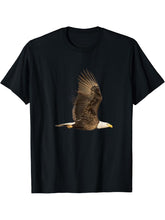 Bald Eagle TShirt American Patriotic 4th July Top Bird Lover T-Shirt 180G 100% Cotton Printed Round Neck Short-Sleeve T-Shirt, Gifts for Men Dad Husband Grandpa, S-XXXL, Black