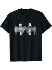2 Bald eagle from behind, Structure, White T-Shirt 180G 100% Cotton Printed Round Neck Short-Sleeve T-Shirt, Gifts for Men Dad Husband Grandpa, S-XXXL, Black
