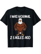 Cool Eagle Design For Men Women Bald Eagle Animal Bird Lover T-Shirt 180G 100% Cotton Printed Round Neck Short-Sleeve T-Shirt, Gifts for Men Dad Husband Grandpa, S-XXXL, Black