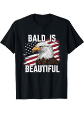 Funny Patriotic American Flag Bald Eagle T-Shirt 180G 100% Cotton Printed Round Neck Short-Sleeve T-Shirt, Gifts for Men Dad Husband Grandpa, S-XXXL, Black