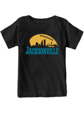 City Skyline Boy Girl's Shirt for Football Fans 180G 100% Cotton Printed Round Neck Short-Sleeve T-Shirt, Gifts for Men Dad Husband Grandpa, S-XXXL, Black