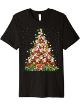 Bald Eagle Lover Matching Santa Bald Eagle Christmas Tree Premium T-Shirt 180G 100% Cotton Printed Round Neck Short-Sleeve T-Shirt, Gifts for Men Dad Husband Grandpa, S-XXXL, Black