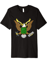 Bald Eagle Unix Premium T-Shirt 180G 100% Cotton Printed Round Neck Short-Sleeve T-Shirt, Gifts for Men Dad Husband Grandpa, S-XXXL, Black