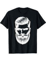 Bald Eagle Illustration Bald Eagle Illustration Art T-Shirt 180G 100% Cotton Printed Round Neck Short-Sleeve T-Shirt, Gifts for Men Dad Husband Grandpa, S-XXXL, Black