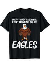 Cool Eagle Design For Men Women Bald Eagle Animal Bird Lover T-Shirt 180G 100% Cotton Printed Round Neck Short-Sleeve T-Shirt, Gifts for Men Dad Husband Grandpa, S-XXXL, Black