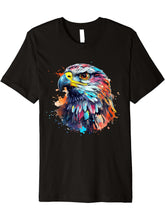 American Nature Bald Eagle Mullet Predator Birds King Lover Premium T-Shirt 180G 100% Cotton Printed Round Neck Short-Sleeve T-Shirt, Gifts for Men Dad Husband Grandpa, S-XXXL, Black