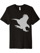 Bald Eagle American National Symbol Animal Patriotic Freedom Premium T-Shirt 180G 100% Cotton Printed Round Neck Short-Sleeve T-Shirt, Gifts for Men Dad Husband Grandpa, S-XXXL, Black