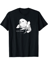 Bald Eagle. USA Proud. T-Shirt 180G 100% Cotton Printed Round Neck Short-Sleeve T-Shirt, Gifts for Men Dad Husband Grandpa, S-XXXL, Black