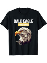 Bald Eagles Bald Eagle Whisperer T-Shirt 180G 100% Cotton Printed Round Neck Short-Sleeve T-Shirt, Gifts for Men Dad Husband Grandpa, S-XXXL, Black