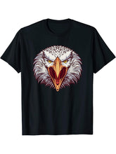American Bald Eagle USA Shirt funny patriotic boys American T-Shirt 180G 100% Cotton Printed Round Neck Short-Sleeve T-Shirt, Gifts for Men Dad Husband Grandpa, S-XXXL, Black