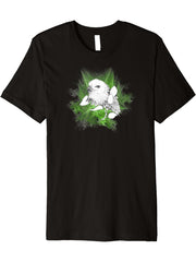 Bald Eagle. Fractal. Premium T-Shirt 180G 100% Cotton Printed Round Neck Short-Sleeve T-Shirt, Gifts for Men Dad Husband Grandpa, S-XXXL, Black