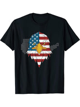 USA Flag Freedom Patriotic American Bald Eagle Liberty Eagle T-Shirt 180G 100% Cotton Printed Round Neck Short-Sleeve T-Shirt, Gifts for Men Dad Husband Grandpa, S-XXXL, Black