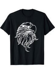 Portrait T-Shirt 180G 100% Cotton Printed Round Neck Short-Sleeve T-Shirt, Gifts for Men Dad Husband Grandpa, S-XXXL, Black