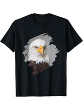 Bald Eagle T Shirt 180G 100% Cotton Printed Round Neck Short-Sleeve T-Shirt, Gifts for Men Dad Husband Grandpa, S-XXXL, Black