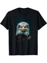 Bald Eagles Bald Eagle T-Shirt 180G 100% Cotton Printed Round Neck Short-Sleeve T-Shirt, Gifts for Men Dad Husband Grandpa, S-XXXL, Black