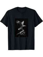 Bald Eagles Bald Eagle T-Shirt 180G 100% Cotton Printed Round Neck Short-Sleeve T-Shirt, Gifts for Men Dad Husband Grandpa, S-XXXL, Black