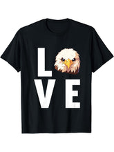 Bald Eagles Bald Eagle T-Shirt 180G 100% Cotton Printed Round Neck Short-Sleeve T-Shirt, Gifts for Men Dad Husband Grandpa, S-XXXL, Black