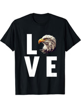Bald Eagles Bald Eagle T-Shirt 180G 100% Cotton Printed Round Neck Short-Sleeve T-Shirt, Gifts for Men Dad Husband Grandpa, S-XXXL, Black