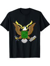 Bald Eagle Unix T-Shirt 180G 100% Cotton Printed Round Neck Short-Sleeve T-Shirt, Gifts for Men Dad Husband Grandpa, S-XXXL, Black