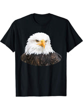 Bald Eagle T-Shirt 180G 100% Cotton Printed Round Neck Short-Sleeve T-Shirt, Gifts for Men Dad Husband Grandpa, S-XXXL, Black