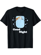 Bald Eagle Bird Nightdress Bird Friend Good Night T-Shirt 180G 100% Cotton Printed Round Neck Short-Sleeve T-Shirt, Gifts for Men Dad Husband Grandpa, S-XXXL, Black