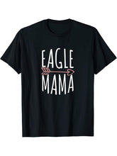 Eagle Mama Bald Eagle American Patriotic T-Shirt 180G 100% Cotton Printed Round Neck Short-Sleeve T-Shirt, Gifts for Men Dad Husband Grandpa, S-XXXL, Black
