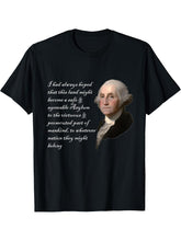 George Washington Quote Safe and Agreeable Shirt T-Shirt 180G 100% Cotton Printed Round Neck Short-Sleeve T-Shirt, Gifts for Men Dad Husband Grandpa, S-XXXL, Black