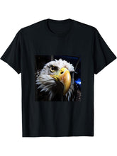 Eagle Bald T-Shirt 180G 100% Cotton Printed Round Neck Short-Sleeve T-Shirt, Gifts for Men Dad Husband Grandpa, S-XXXL, Black