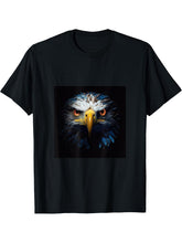 Eagle Bald T-Shirt 180G 100% Cotton Printed Round Neck Short-Sleeve T-Shirt, Gifts for Men Dad Husband Grandpa, S-XXXL, Black