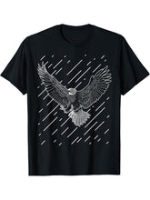 rain T-Shirt 180G 100% Cotton Printed Round Neck Short-Sleeve T-Shirt, Gifts for Men Dad Husband Grandpa, S-XXXL, Black