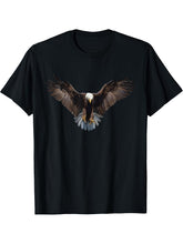 Eagle Bald Eagle T-Shirt 180G 100% Cotton Printed Round Neck Short-Sleeve T-Shirt, Gifts for Men Dad Husband Grandpa, S-XXXL, Black