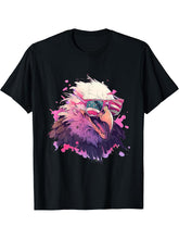 American Bald Eagle USA Flag Colors July 4th Graphic T-Shirt 180G 100% Cotton Printed Round Neck Short-Sleeve T-Shirt, Gifts for Men Dad Husband Grandpa, S-XXXL, Black