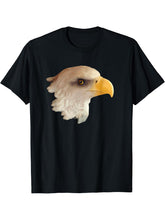 Bald Eagle T-Shirt | Patriotic Bald Eagle Tee 180G 100% Cotton Printed Round Neck Short-Sleeve T-Shirt, Gifts for Men Dad Husband Grandpa, S-XXXL, Black