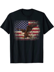 Flag Country T-Shirt 180G 100% Cotton Printed Round Neck Short-Sleeve T-Shirt, Gifts for Men Dad Husband Grandpa, S-XXXL, Black