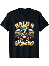 Bandana T-Shirt 180G 100% Cotton Printed Round Neck Short-Sleeve T-Shirt, Gifts for Men Dad Husband Grandpa, S-XXXL, Black