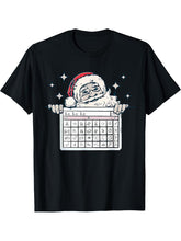 Retro Ho Ho Ho Santa Claus Special Education AAC Christmas T-Shirt 180G 100% Cotton Printed Round Neck Short-Sleeve T-Shirt, Gifts for Men Dad Husband Grandpa, S-XXXL, Black
