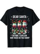 Christmas T-Shirt 180G 100% Cotton Printed Round Neck Short-Sleeve T-Shirt, Gifts for Men Dad Husband Grandpa, S-XXXL, Black