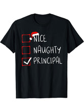 List Xmas Santa Claus T-Shirt 180G 100% Cotton Printed Round Neck Short-Sleeve T-Shirt, Gifts for Men Dad Husband Grandpa, S-XXXL, Black