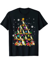 Santa Caique Birds Christmas Tree Lights Santa Parrots Birds T-Shirt 180G 100% Cotton Printed Round Neck Short-Sleeve T-Shirt, Gifts for Men Dad Husband Grandpa, S-XXXL, Black